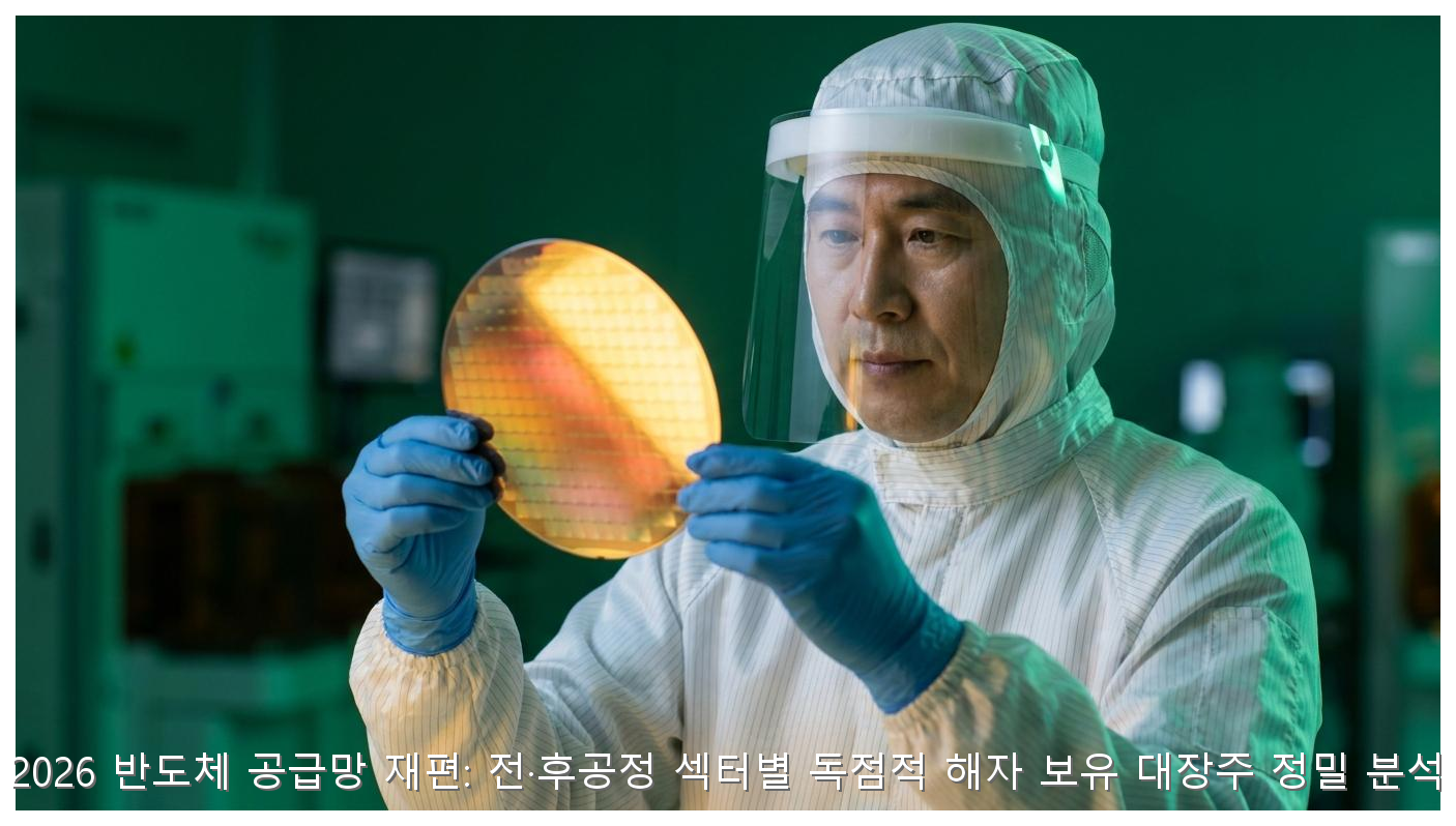 2026 반도체 공급망 재편: 전·후공정 섹터별 독점적 해자 보유 대장주 정밀 분석 핵심 안내 및 분석 인포그래픽 (2)