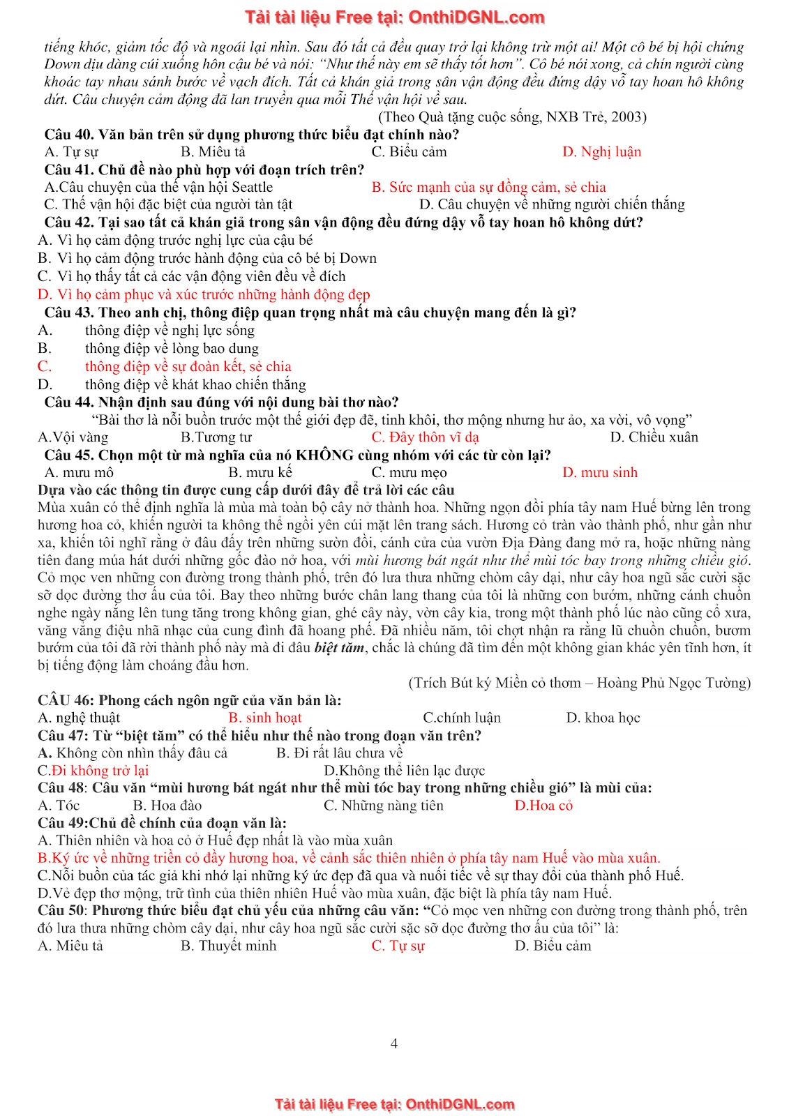 39 Đề ôn HSA - ĐỊnh tính