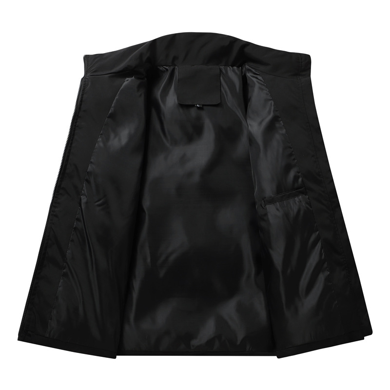 Casual Unisex Quilted Jacket with Stand-Up Collar