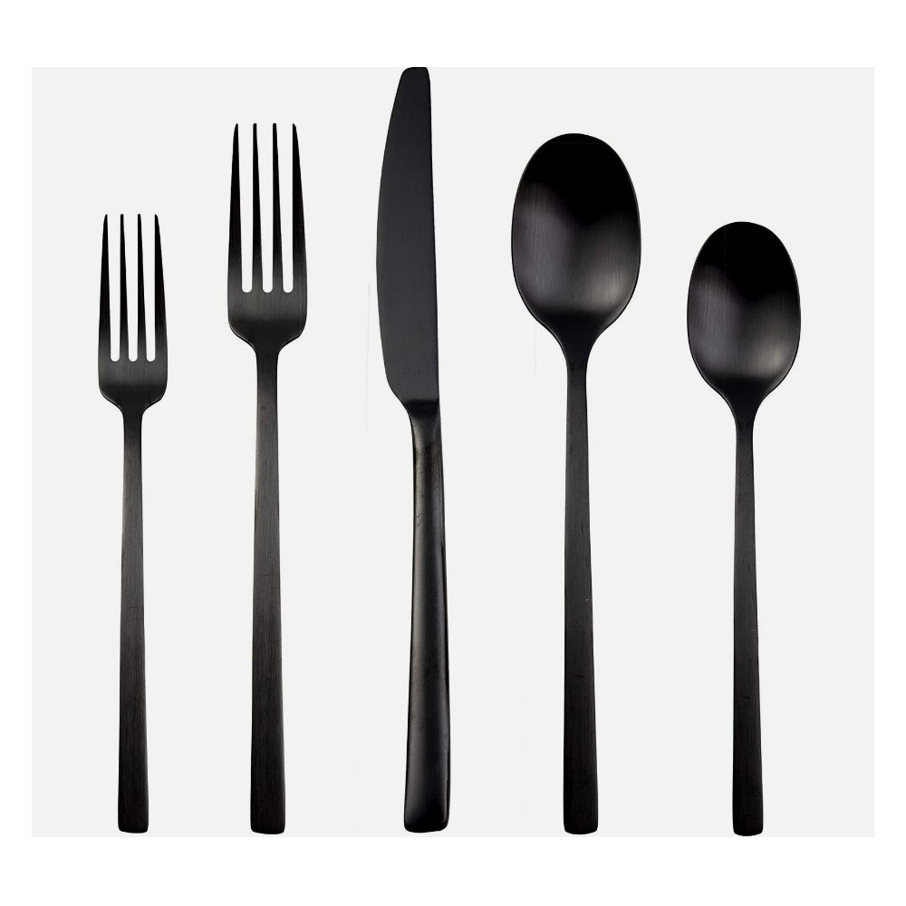 Set de cubiertos de acero forjado 18/0 Kasablanka™ color cobre, 20 piezas