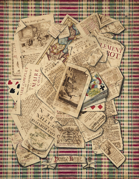 Trompe lœil of etchings prints and playing cards 1767