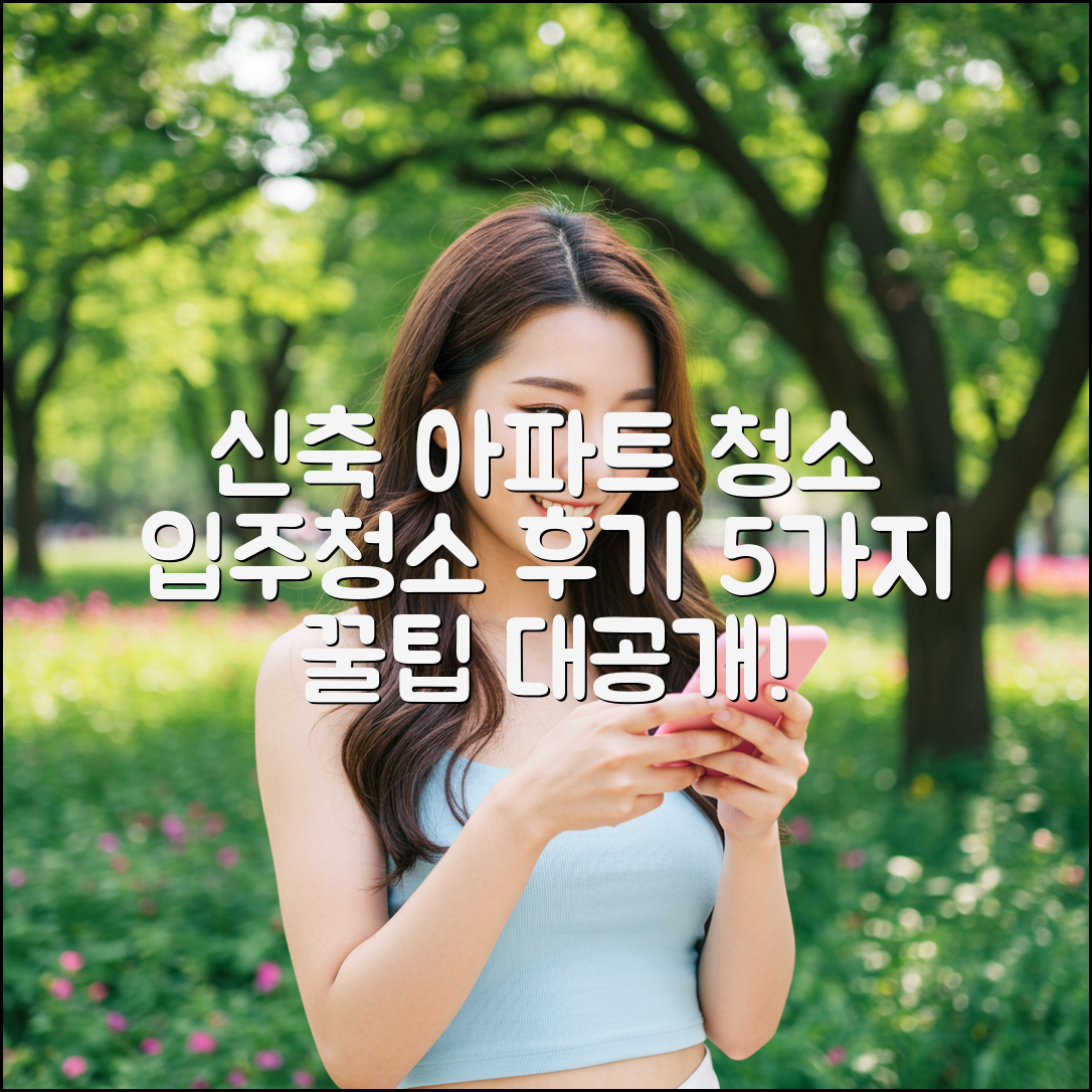 신축 아파트 입주청소, 후기 분석 5가지 공개!