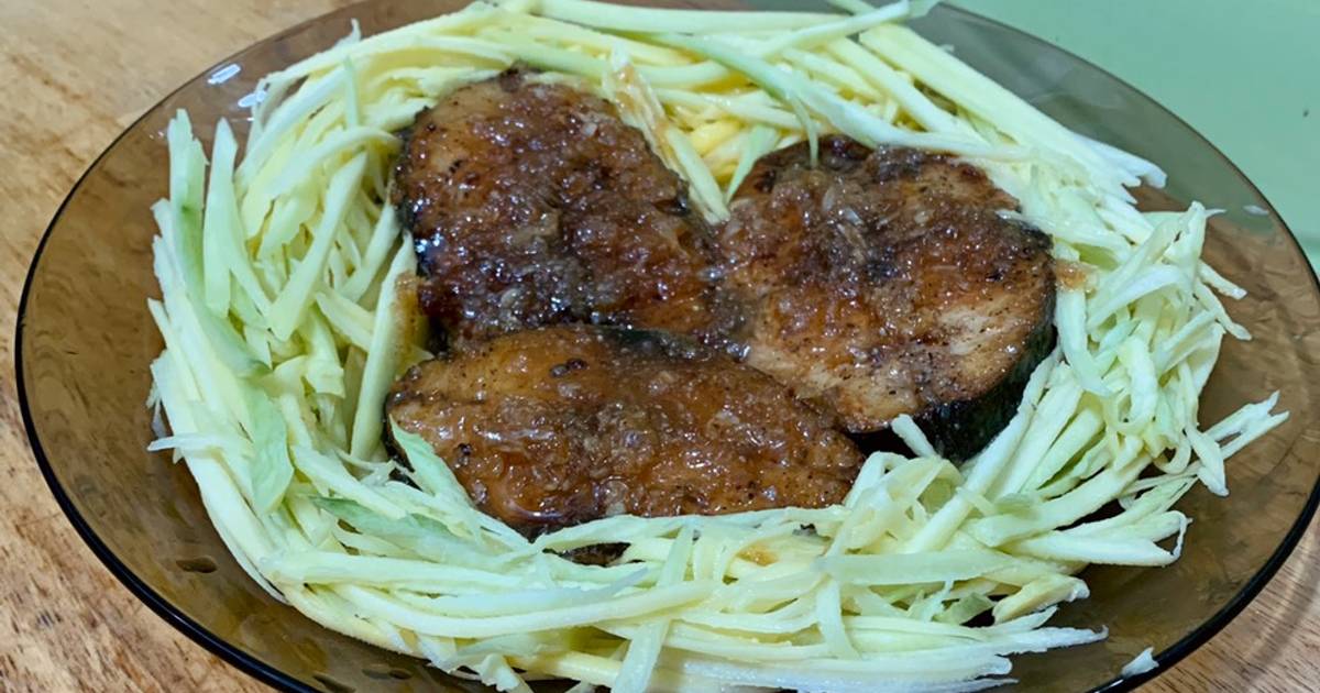 Cá thu chiên sốt mắm tỏi