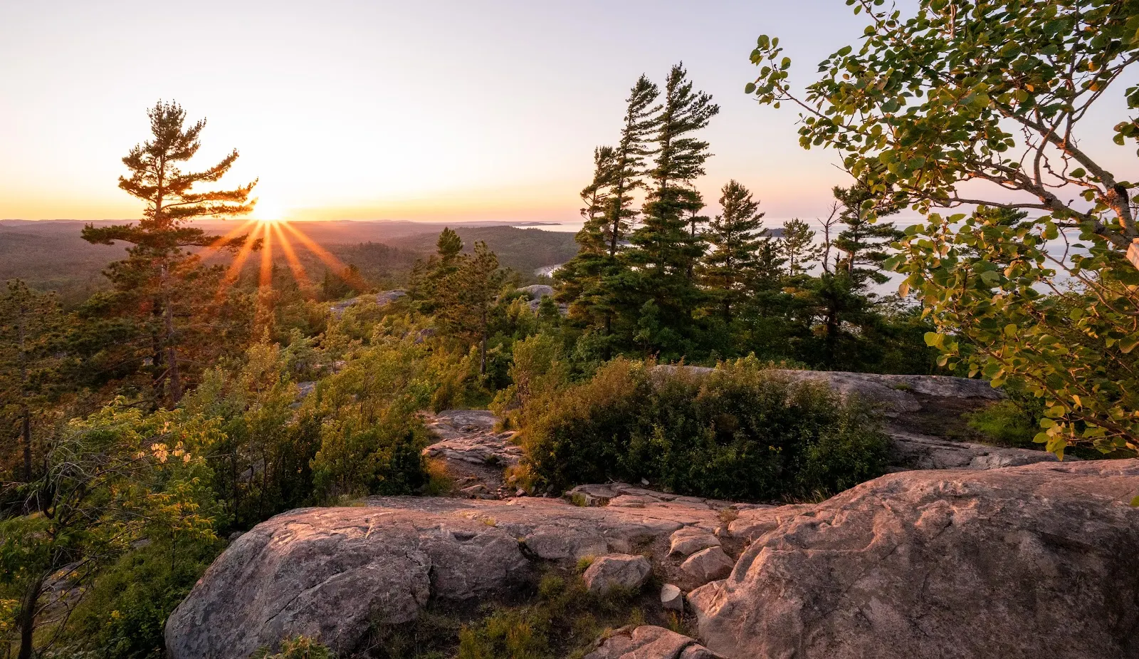 Sunrise, Landscape, Nature, Mountain View 5K Wallpaper Background (5542x3204)