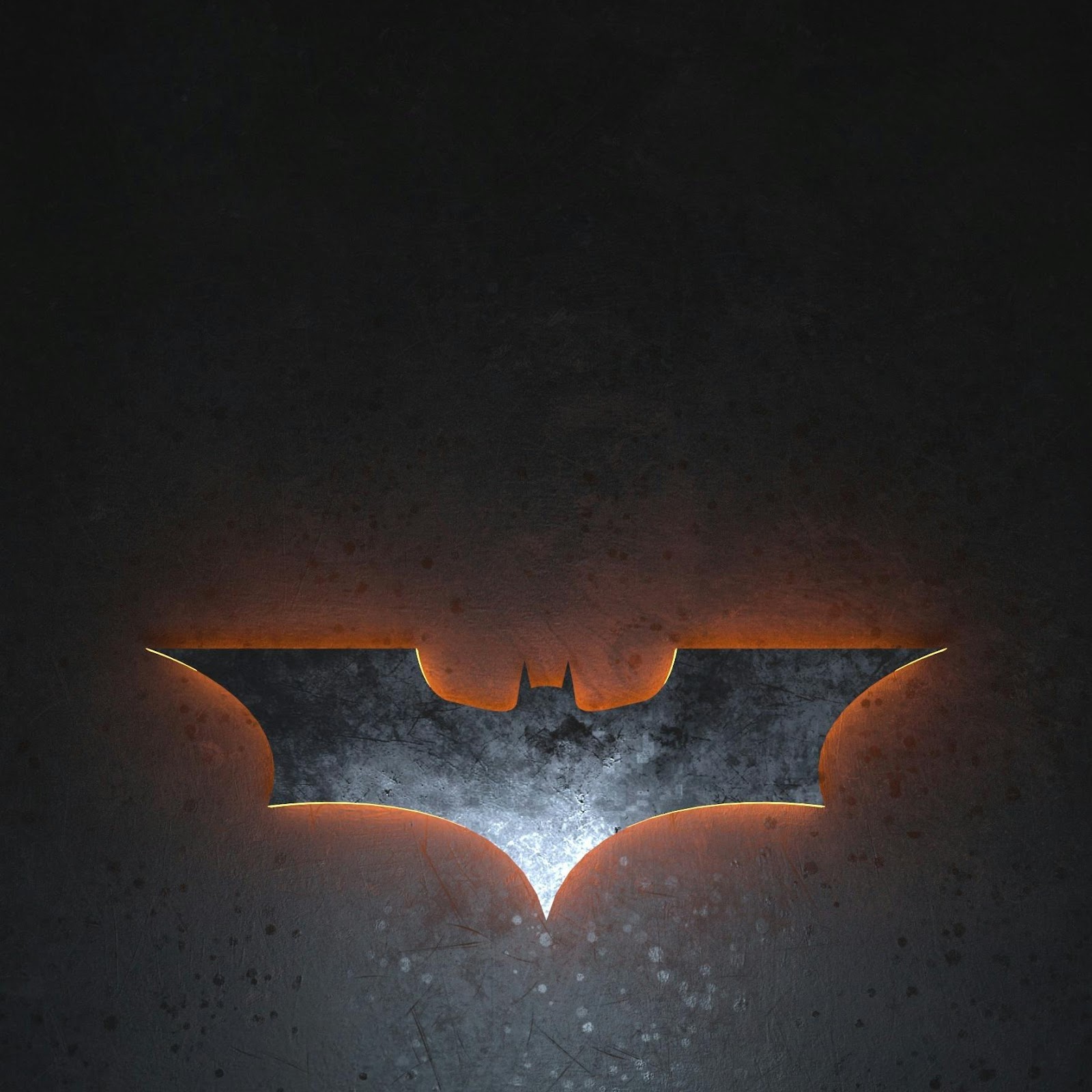 Download Glowing Dark Knight Batman Symbol 2K iPhone