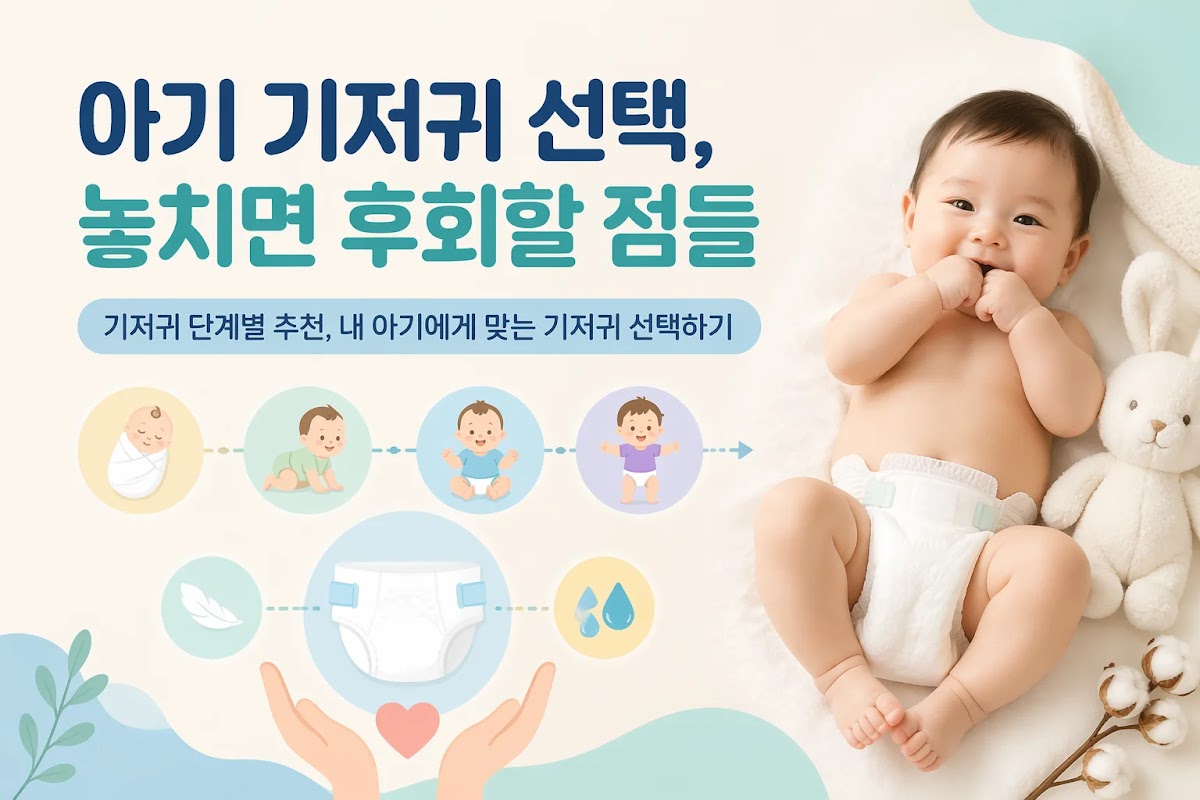 아기 기저귀 선택, 놓치면 후회할 점들