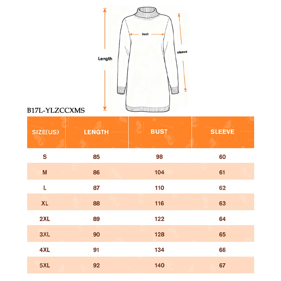 AOP B17L Crew Neck Mid Length Long Sleeve Sweater
