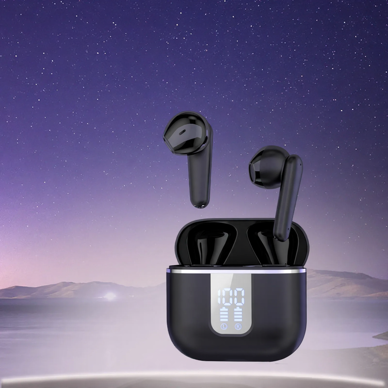 Semi-open Bluetooth earbuds, noise cancellation, sports