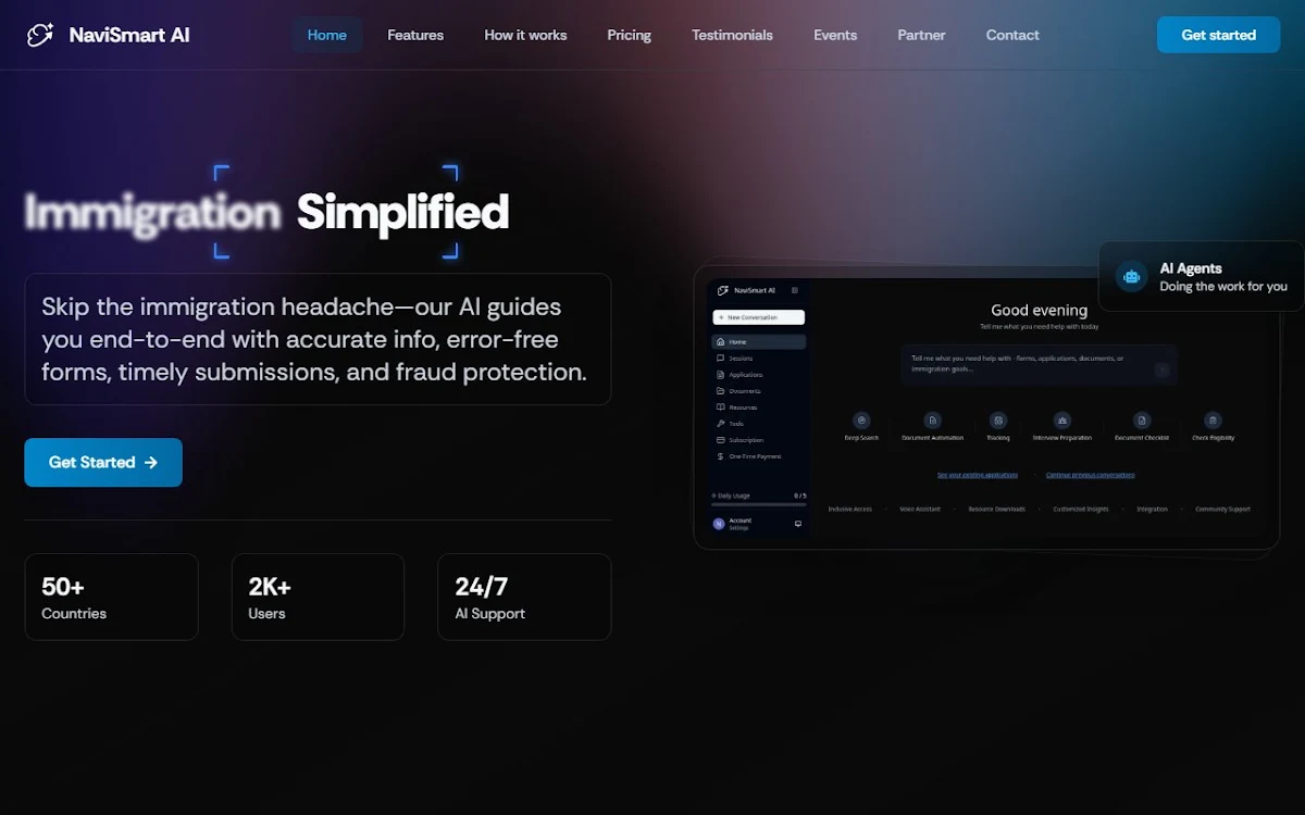 Captura de Navismart AI