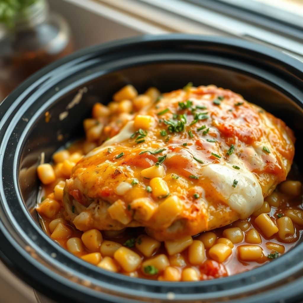 Slow Cooker Street Corn Chicken Recipe for Easy Dinner (Dump & Go!)