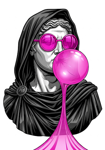 Cool Sunglasses Bubble Gum Statue Pop Art