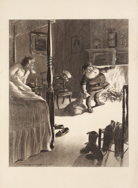 Santa Claus fills the stocking of Uncle Sam 1898