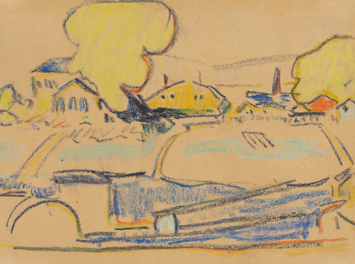 Landschaft bei Dresden circa 1909