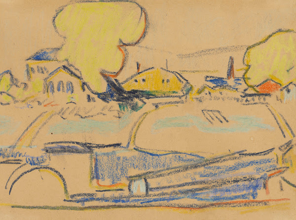 Landschaft bei Dresden circa 1909