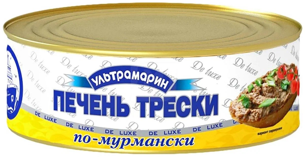 Печень трески по-мурманский 240гр.