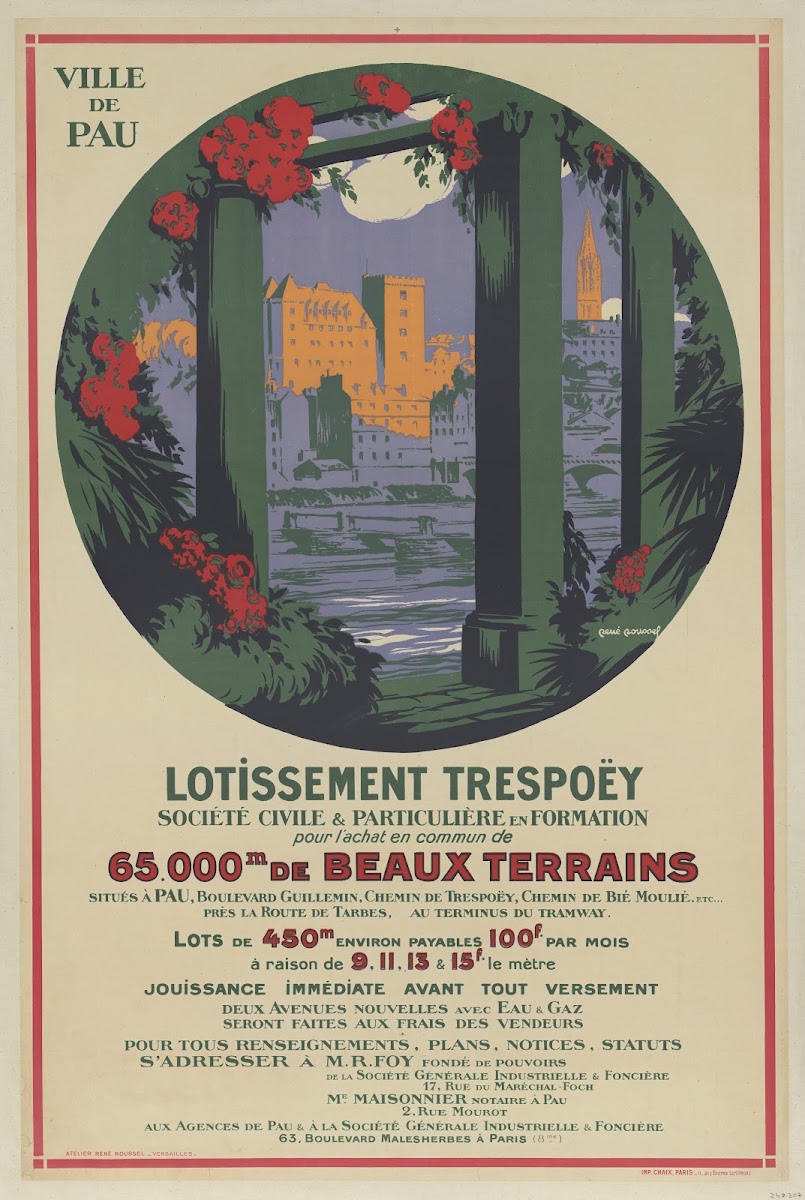 Lotissement Trespoëy  Société civile  particulière en formation 1921