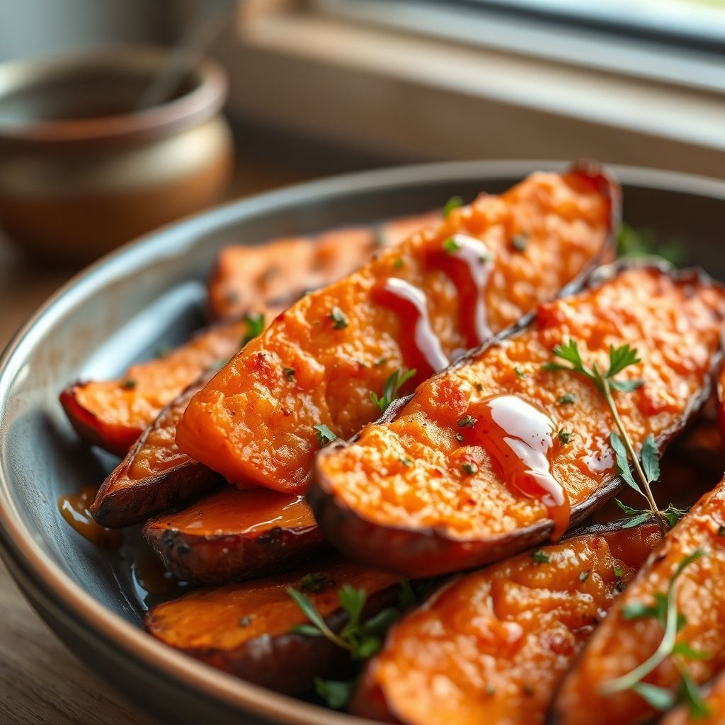 Crispy Roasted Sweet Potatoes Recipe Ready in 40 Minutes – Easy Homemade Side finished