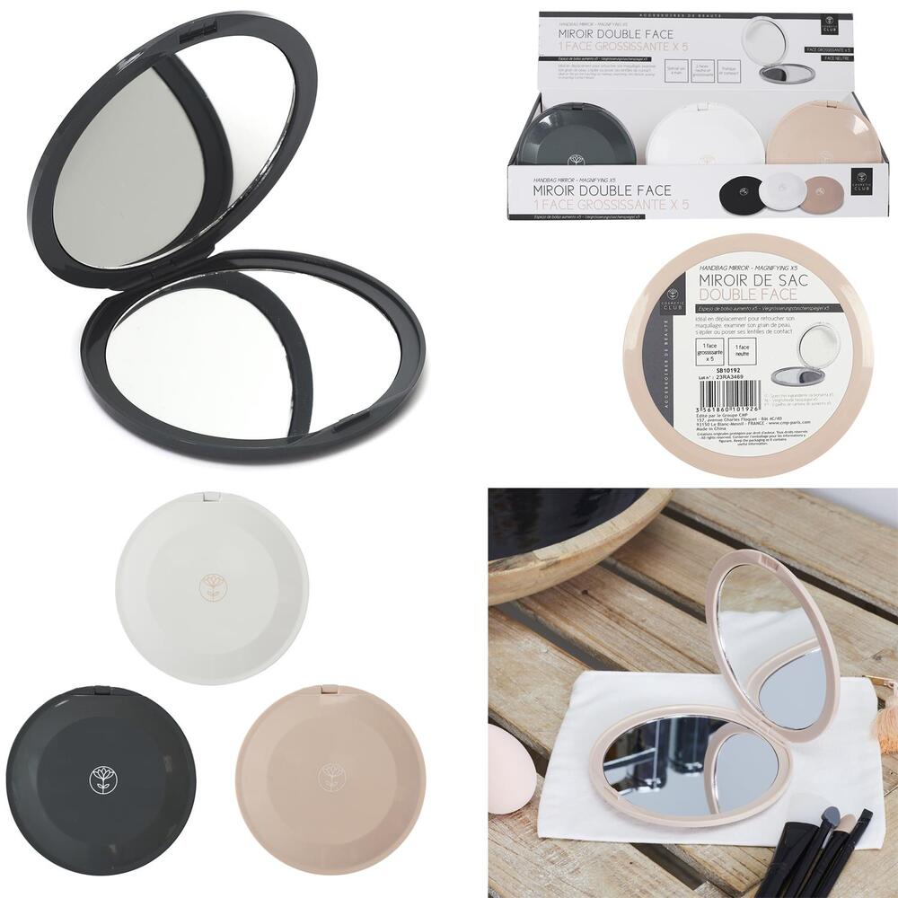 Espejo portátil con aumento X5 Cosmetic Club™, color variable