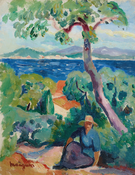 Le Chemin derrière lOustalet Saint Tropez 1919