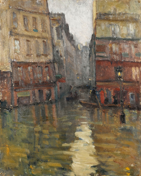La rue Maître Albert inondations de 1910 1910
