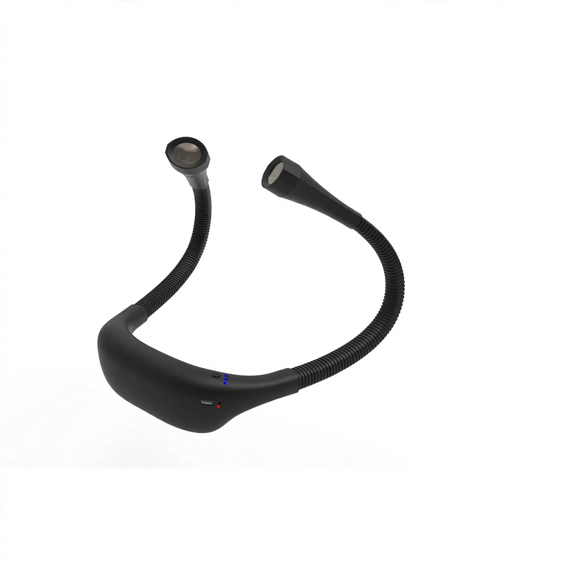 LED neck reading lamp, 2000 mAh battery, USB rechargeable