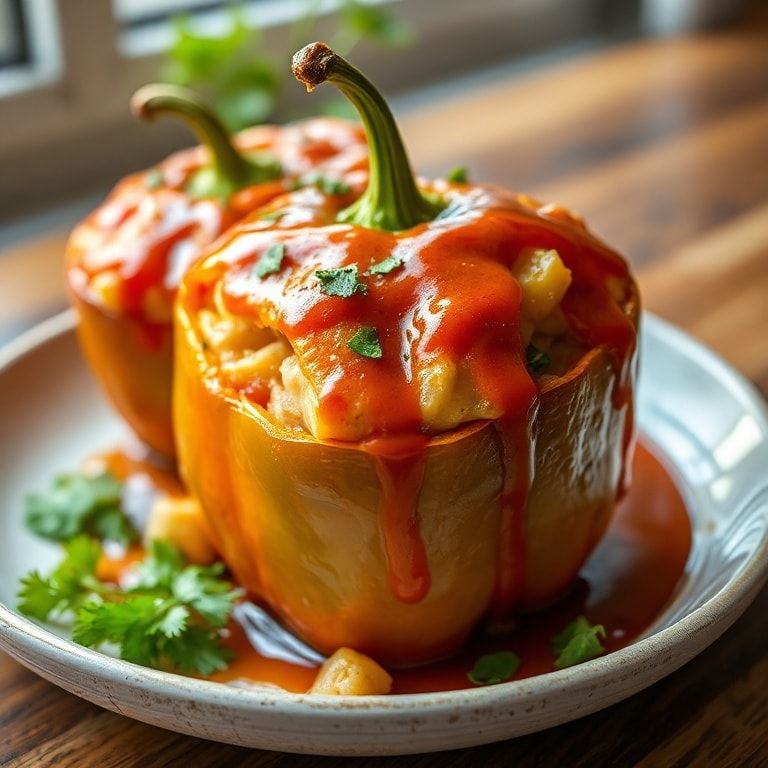 Easy Teriyaki Pineapple Chicken Stuffed Peppers for Dinner – Sweet & Savory 30‑Minute Meal finished