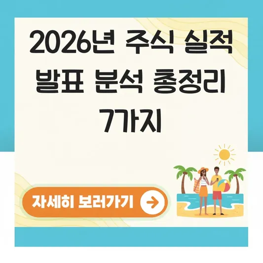 주식 투자자를 위한 실적 발표 분석