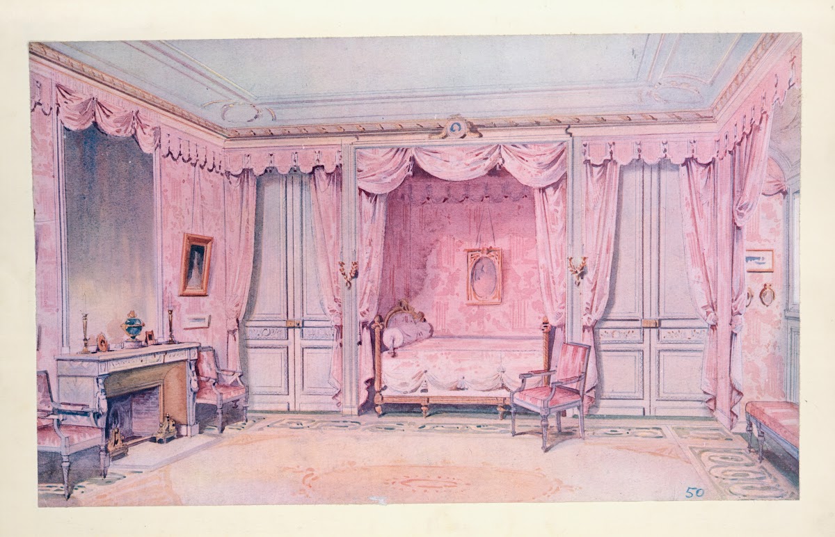 Chambre a coucher inspirée de celle du comte dArtois 1907