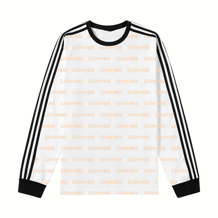 AOP Raglan Long Sleeve T Shirt With Cuff