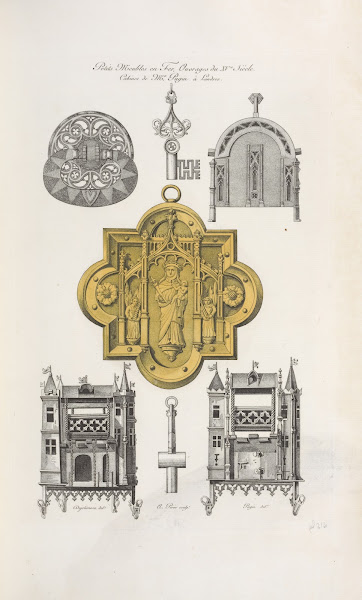 Petits meubles en fer ouvrages du XVe siè Cabinet de M Pugin à Londres 1839