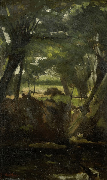 View in the Woods c 1880   c 1923