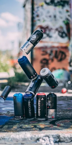 Spray Paint, Graffiti, Urban Art, Street Art 4K iPhone Wallpaper Background