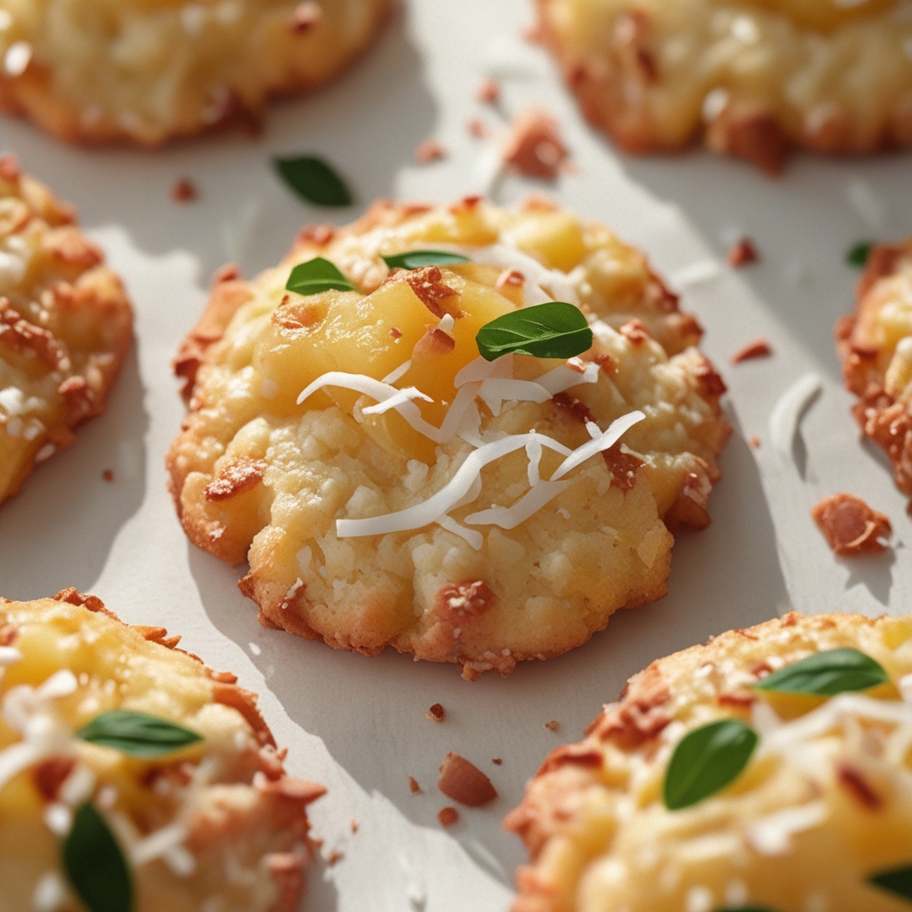 Hawaiian Pineapple Coconut Thumbprint Cookies - Easy & Delicious Homemade Treat