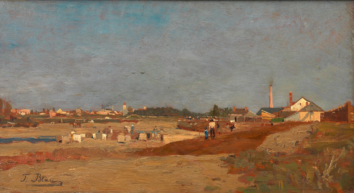 Wäscherei an der Wien bei St Veit 1880