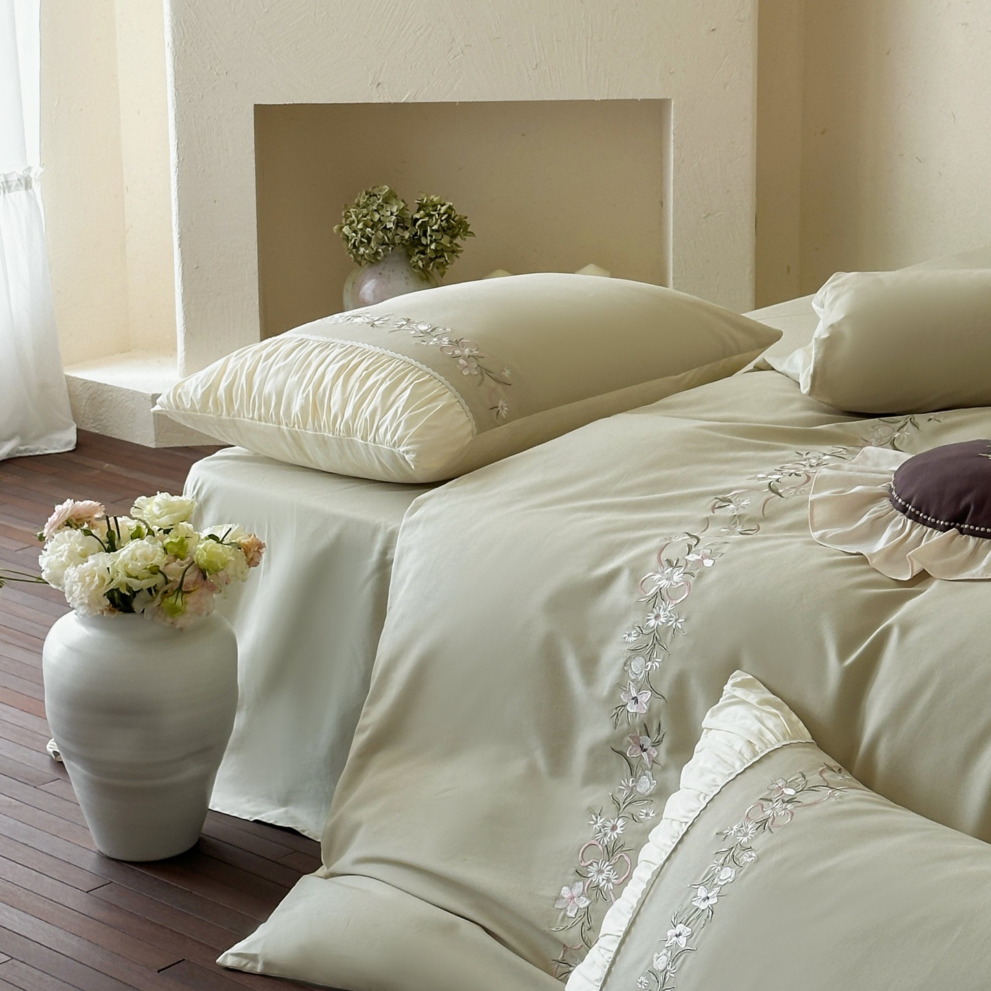 Bedding set, 100s long-staple cotton, brushed