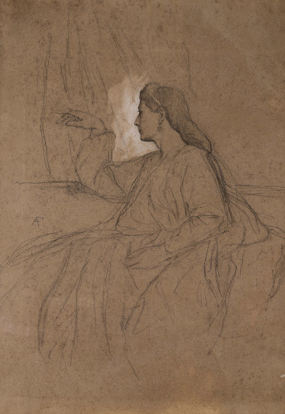 Lesbia mit dem Vogel circa 1866