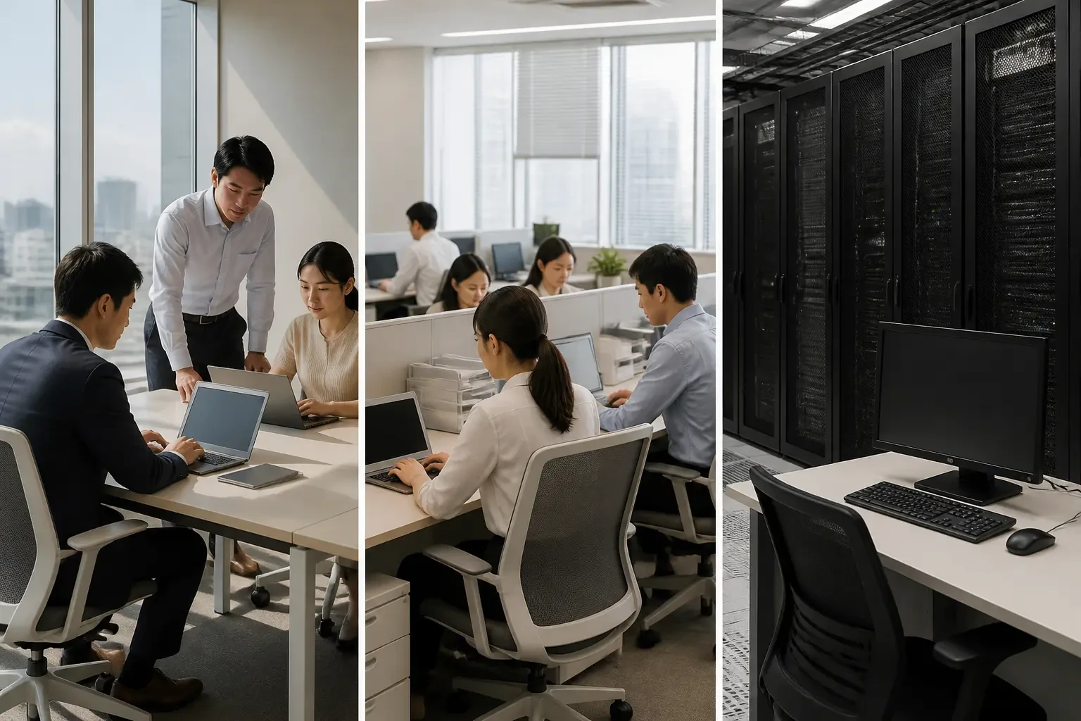 AI-generated Business Daily Brief multi-story editorial montage