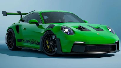 Green Porsche 911 GT3 RS Full HD iPhone Desktop & Mobile Wallpaper Background
