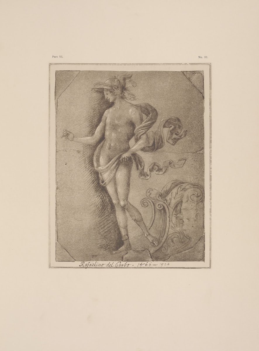 Perugino  Study of Mercury for ceiling of the Cambio in Perugia 1900
