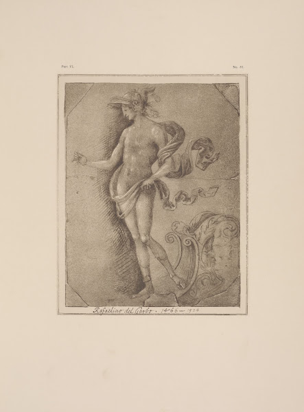 Perugino  Study of Mercury for ceiling of the Cambio in Perugia 1900
