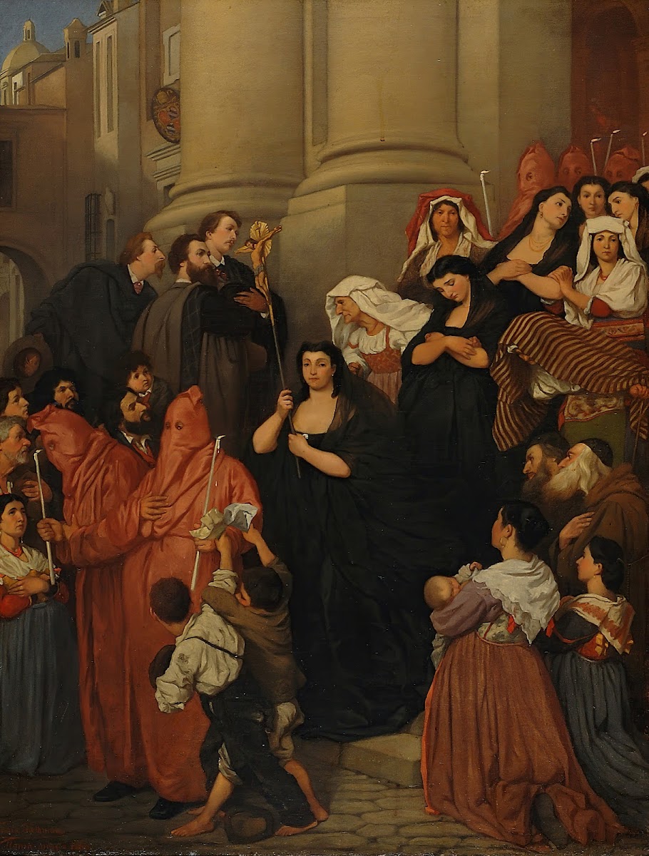 Procession In Rome 1866
