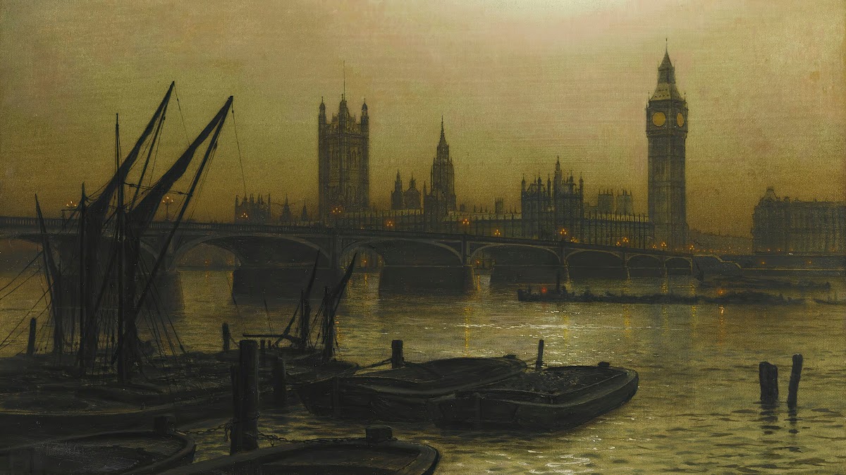 Westminster Bridge With The Houses Of Parliament