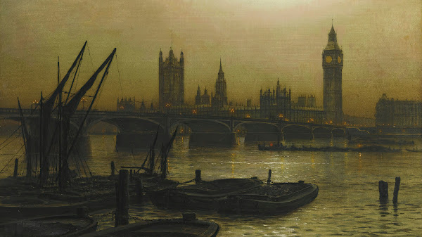 Westminster Bridge With The Houses Of Parliament