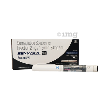 Semasize 0.25mg/0.5 Injection (1 Multi-dose Disposable Pen, 6 Needle, 6 Alcohol Swab) box of 1 pre-filled pen