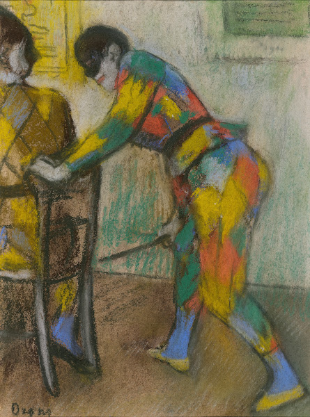 Two Harlequins c1885