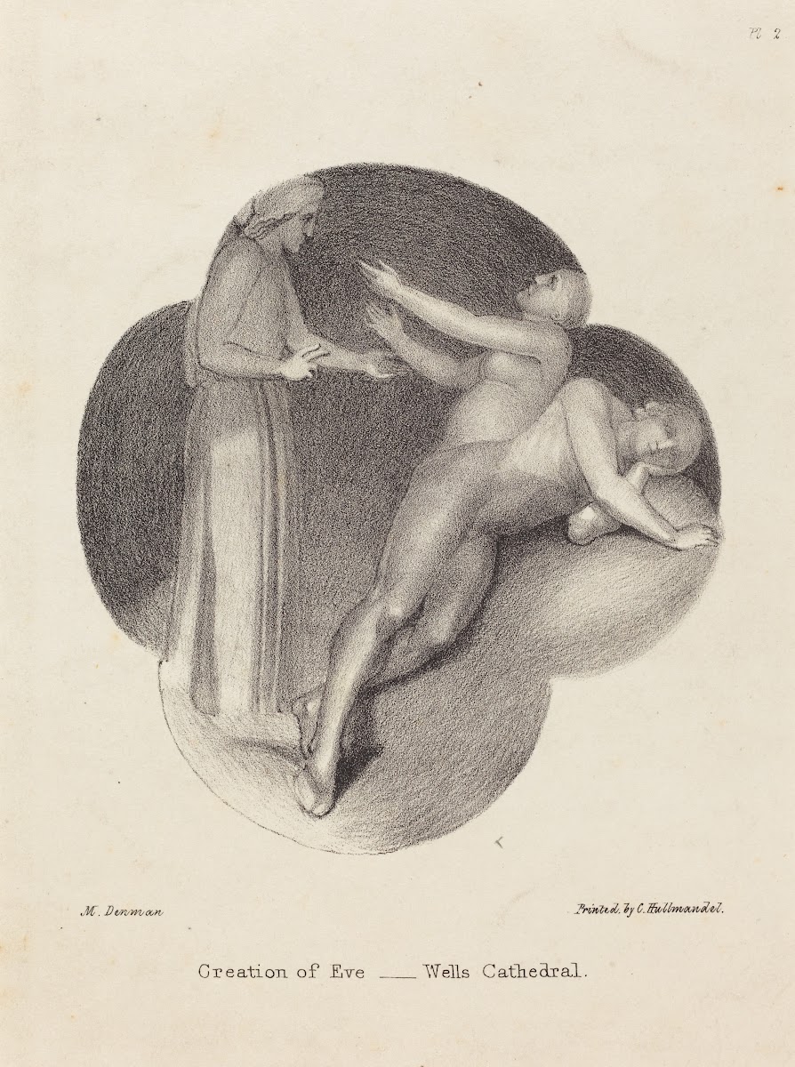 Creation of Eve from Wells Cathedral 1829