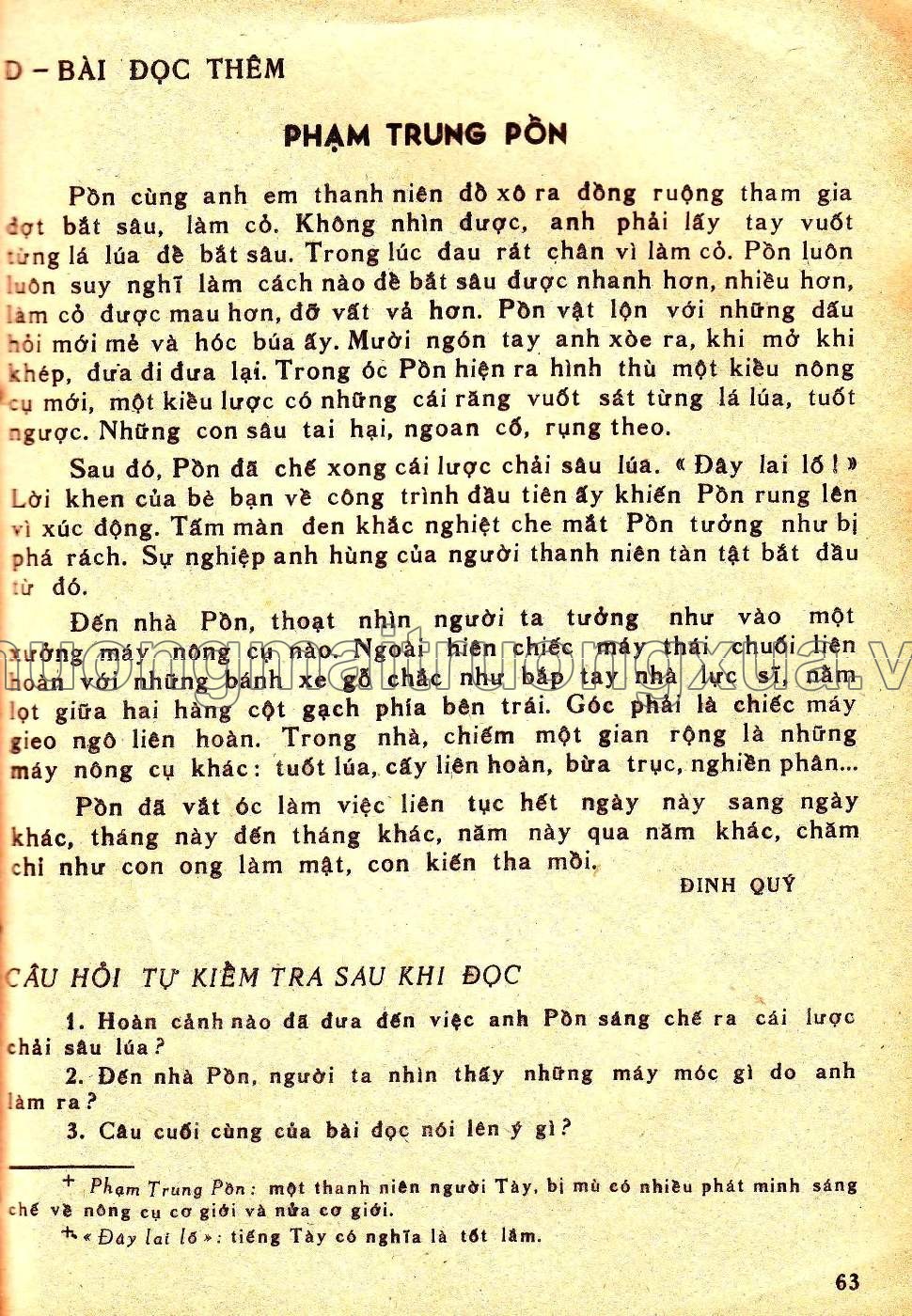 Sách học tiếng Việt ( tập 3 - 1978) - Trang 218