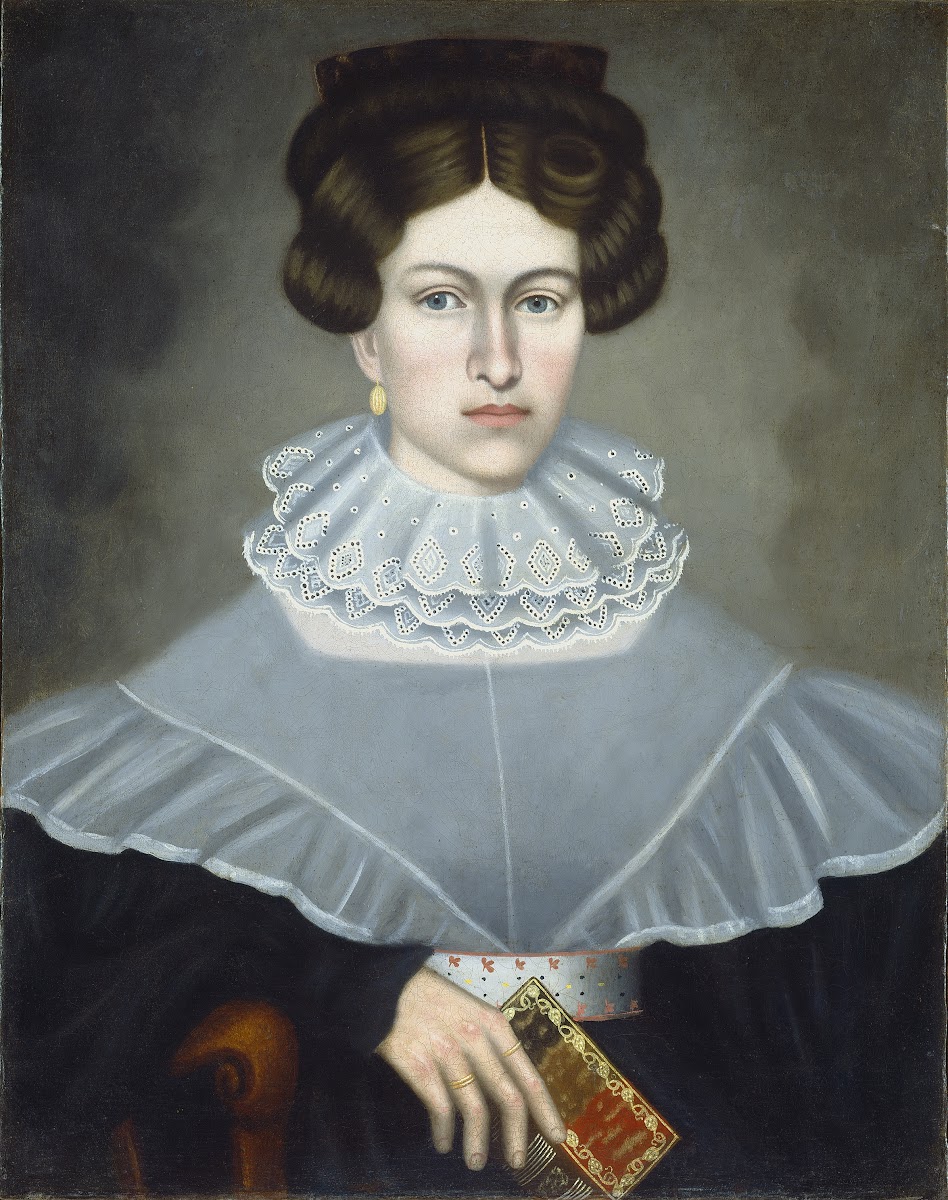 Woman Holding a Book c 1835