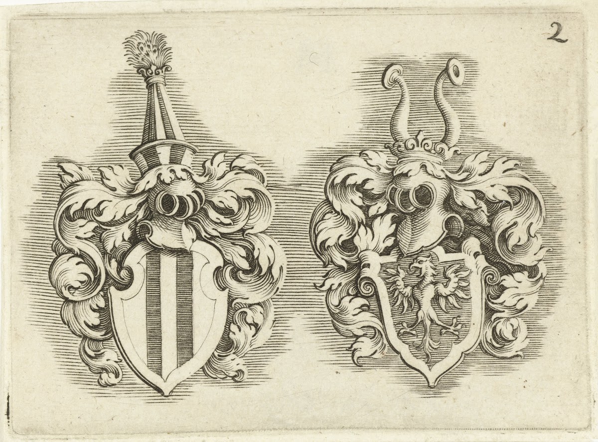 Twee wapenschilden 1611 1625