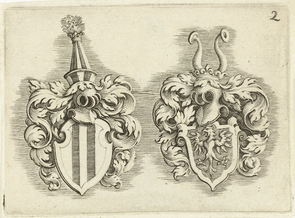 Twee wapenschilden 1611 1625